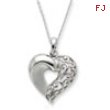 Sterling Silver Close To My Heart 18in Necklace