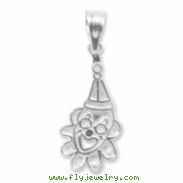 Sterling Silver Clown w/ Flower Charm