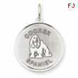 Sterling Silver Cocker Spaniel Disc Charm