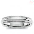 Sterling Silver Comfort Fit Milgrain Band