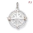 Sterling Silver Compass Charm