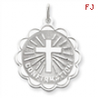 Sterling Silver Confirmation Disc Charm