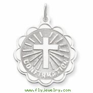 Sterling Silver Confirmation Disc Charm