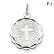 Sterling Silver Confirmation Disc Charm