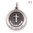 Sterling Silver Confirmation Medal Charm