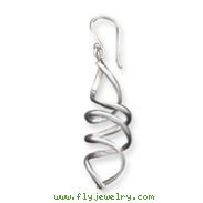 Sterling Silver Corkscrew Dangle Earrings