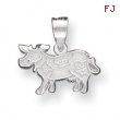 Sterling Silver Cow Charm