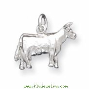 Sterling Silver Cow Charm