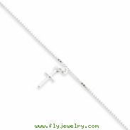 Sterling Silver Cross Anklet