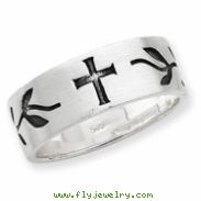 Sterling Silver Cross Design Ring