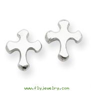 Sterling Silver Cross Earrings