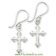 Sterling Silver Cross Earrings