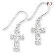 Sterling Silver Cross Earrings