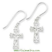 Sterling Silver Cross Earrings