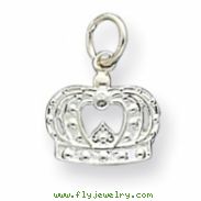 Sterling Silver Crown Charm