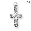 Sterling Silver Cubic Zirconia Cross Pendant