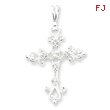 Sterling Silver Cubic Zirconia Cross Pendant