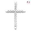 Sterling Silver Cubic Zirconia Cross Pendant