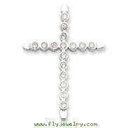 Sterling Silver Cubic Zirconia Cross Pendant