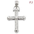 Sterling Silver Cubic Zirconia Cross Pendant