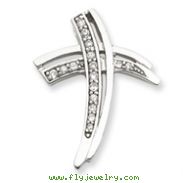 Sterling Silver Cubic Zirconia Cross Pendant