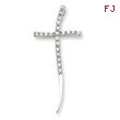 Sterling Silver Cubic Zirconia Cross Pendant