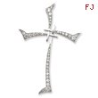 Sterling Silver Cubic Zirconia Cross Pendant