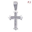 Sterling Silver Cubic Zirconia Cross Pendant