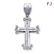 Sterling Silver Cubic Zirconia Cross Pendant