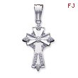 Sterling Silver Cubic Zirconia Cross Pendant