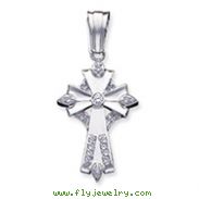 Sterling Silver Cubic Zirconia Cross Pendant