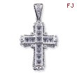 Sterling Silver Cubic Zirconia Cross Pendant