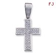 Sterling Silver Cubic Zirconia Cross Pendant