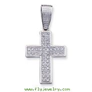 Sterling Silver Cubic Zirconia Cross Pendant