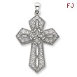 Sterling Silver Cubic Zirconia Passion Cross Pendant