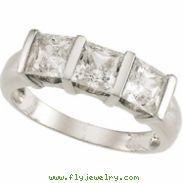 Sterling Silver Cubic Zirconia Ring