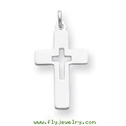 Sterling Silver Cut-out Cross