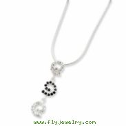 Sterling Silver CZ & Sapphire Necklace chain