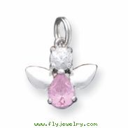 Sterling Silver CZ Angel Charm