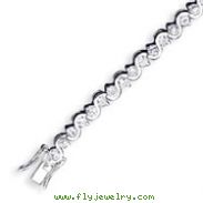 Sterling Silver CZ Bracelet
