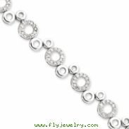 Sterling Silver CZ Bracelet