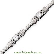 Sterling Silver CZ Bracelet