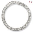 Sterling Silver CZ Circle Slide