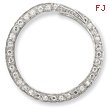 Sterling Silver CZ Circle Slide