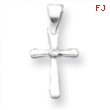 Sterling Silver CZ Cross Pendant