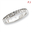 Sterling Silver CZ Eternity Band ring