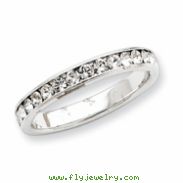 Sterling Silver CZ Eternity Band ring