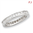 Sterling Silver CZ Eternity Band ring