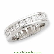 Sterling Silver CZ Eternity Band ring