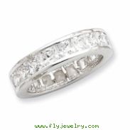 Sterling Silver CZ Eternity Band ring